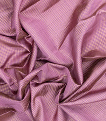 Lilac Handloom Kanchipuram Silk Saree With Zari Checks-KA16260