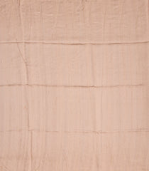 Light Peach Woven Blended Dupion Saree With Embroidered Cow Motifs-BL3849