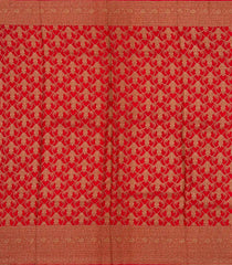 Black Handloom Banarasi Khadi Georgette Silk Saree With Floral Motifs-BE1494