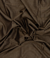 Dark Beige Woven Chirala Cotton Saree With Contrast Border-CR1397