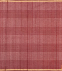 Orange Handloom Village Cotton Saree With Mango Buttas-VC1625