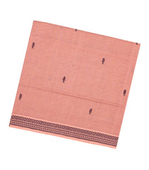 Baby Pink Woven Kadapa Cotton Saree With Stripes & Buttas-KN0659