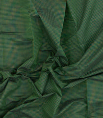 Green Woven Chettinad Cotton Saree With Checks-CN1885