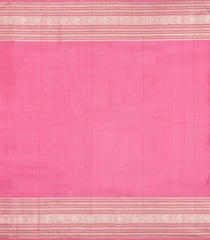 Baby Pink Handloom Kanchipuram Silk Saree With Zari Buttas-KA15933