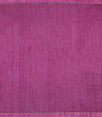 Magenta Printed Chanderi Cotton Saree With Floral Motifs-CC1739