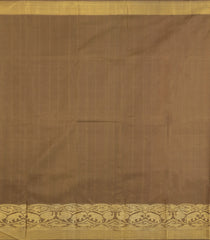 Bubblegum Pink Handloom Korvai Kanchipuram Silk Saree With Floral Motifs-KA15455