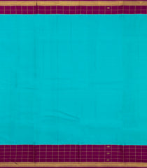 Aquamarine Handloom Korvai Kanchipuram Silk Saree With Buttas-KA14580