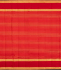 Red Handloom Kanchipuram Silk Saree With Zari Checks-KA15406