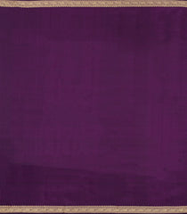Dark Purple Woven Pure Silk Saree With Floral Buttas-KA15542