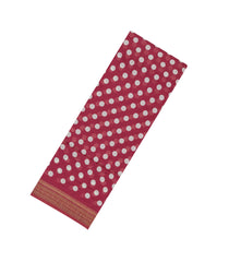 Crimson Printed Blended Viscose Saree With Kalamkari Pallu-BL5785