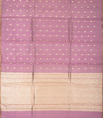 Dusty Pink Woven Tissue Saree With Floral Motifs