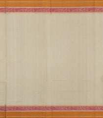 Taupe Handloom Silk Cotton Saree With Buttas-SC4328