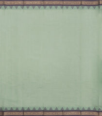 Aquamarine Handloom Kanchi Cotton Saree With Chakaram Buttas-KC1835