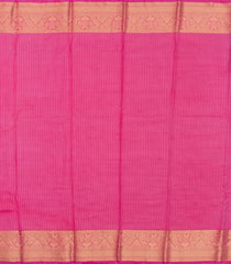 Turquoise Woven Blended Viscose Saree With Zari Checks-BL6097