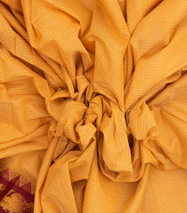 Sandal Woven Chirala Cotton Saree With Stripes & Contrast Border-CR1347