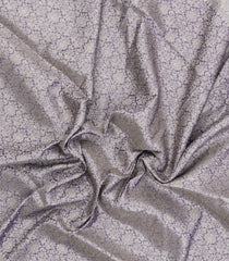 Lavender Woven Art Dupion Saree With Floral Zari Motifs-BL5974