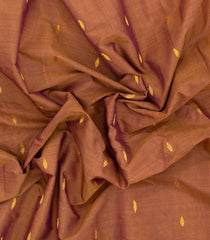 Brown Handloom Gadwal Silk Cotton Saree With Buttas-GA0372