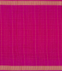 Hot Pink Printed Synthetic Moss Chiffon Saree With Checks-BL5733