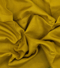 Olive Green Woven Blended Viscose Saree With Zari Checks & Contrast Border-BL5523