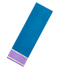 Cyan Woven Mysore Silk Saree With Contrast Border-MS3848