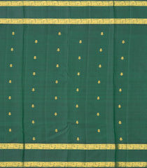 Red Handloom Korvai Kanchipuram Silk Saree With Annam Motifs-KA13443