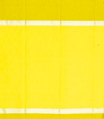 Lemon Yellow Woven Chirala Cotton Saree With Contrast Border & Pallu-CR1288