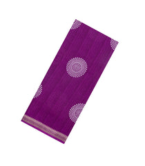 Mgenta Printed Synthetic Dola Silk Saree With Zari Border-SY0415