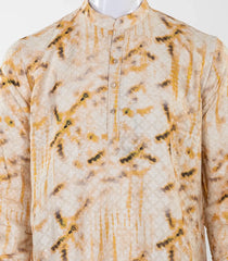 Sandal Mid length kurta with spray print-EW1107