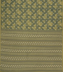 Shadow Green Printed Synthetics Dola Silk Saree With Floral Motifs-BL5274