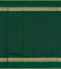 Dark Green Woven Pure Silk Saree With Zari Buttas-KA15627