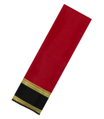 Crimson Woven Mysore Silk Saree With Contrast Zari Border-MS3591