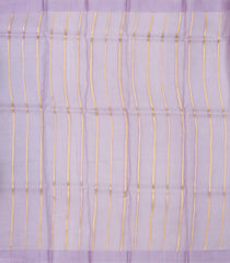 Lavender Handloom Banarasi Organza Silk Saree With Floral Buttas-BE1711