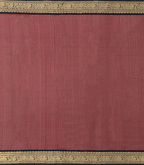 Maroon Handloom Silk Cotton Saree With Checks-SC4300