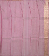 Dusty Pink Banarasi Tissue Silk Saree With Mango Buttas