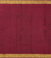 Dark Green Handloom Kanchipuram Silk Saree With Mango Buttas-KA14472