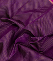 Magenta Handloom Kanchipuram Silk Saree With Zari Checks-KA15231