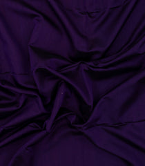 Dark Purple Handloom Maheswari Silk Cotton Saree With Zari Border-SC4160
