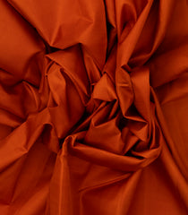 Rust Handloom Korvai Kanchipuram Silk Saree With Contrast Border - KA14629