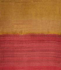 Oil Mustard Woven Tussar Silk Saree With Contrast Pallu-TU3284