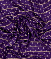 Lilac Printed Synthetics Dola Saree Zari Stripes-BL5287