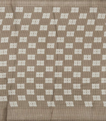 Beige Printed Synthetic Dola Silk Saree With Zari Border-BL5083