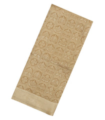 Taupe Woven Mysore Silk Saree With Yazhi Motifs-MS3524