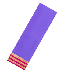 Lavender Woven Mysore Silk Saree With Contrast Zari Border-MS3835