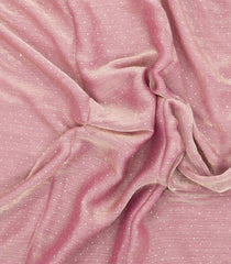 Baby Pink Woven Synthetic Fendy Saree With Stone Tube Work-BL5410