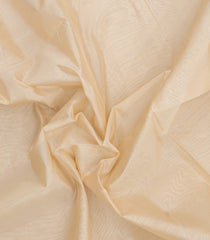 Cream Handloom Silk Cotton Saree With Contrast Zari Border-SC4631