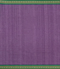 Purple Handloom Village Cotton Saree With Checks & Buttas-VC1629