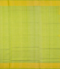 Lemon Yellow Handloom Silk Cotton Saree With Buttas & Contrast Border-SC4720