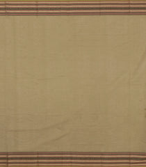 Beige Handloom Kanchi Cotton Saree With Buttas-KC1812