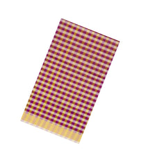 Multi Colour Handloom Silk Cotton Saree With Checks-SC4388