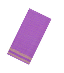 Lavender Woven Mysore Silk Saree With Pure Zari Checks-MS3298